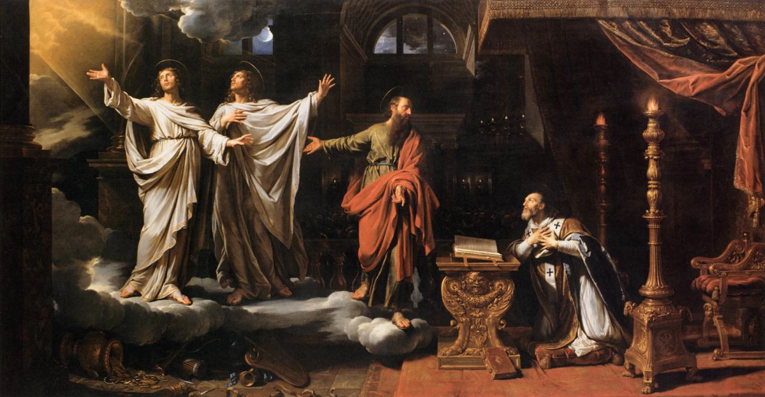 I santi Gervasio e Protasio che appaiono a sant'Ambrogio - Musée du Louvre, Paris